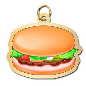 Hamburger Charm