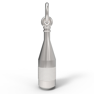 France Burgundy Wine Bottle Charm 8259