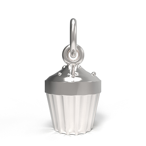 Cupcake White Charm