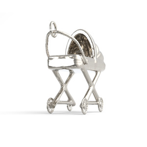 Traditional Baby Carriage Charm