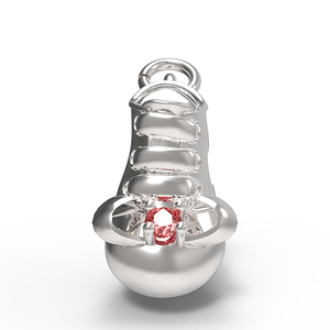 July Baby Bootie Charm