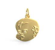 Baby Face Charm  Engravable 