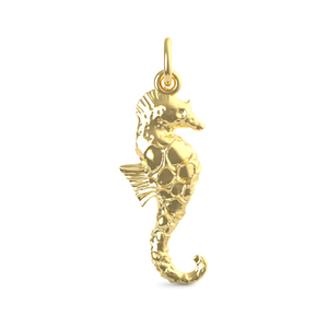 Seahorse w  Stones Charm