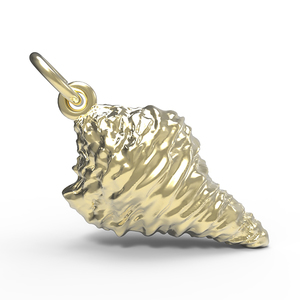 Horse Conch Shell Charm