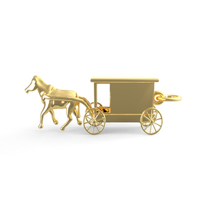 Amish Wagon Charm 2254 