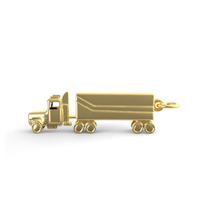 Tractor Trailer Charm