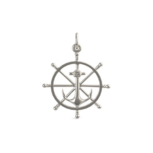 Anchor   Ship Wheel Charm 1584 