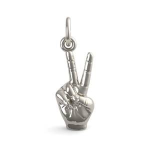 Hand Sign of Peace Charm