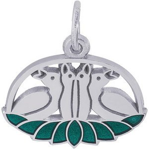 Four Calling Birds Charm