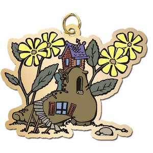 Old Lady Who Lived in a Shoe Charm