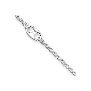 Sterling Silver Fancy Anklet