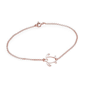 Sleek Sea Turtle Anklet