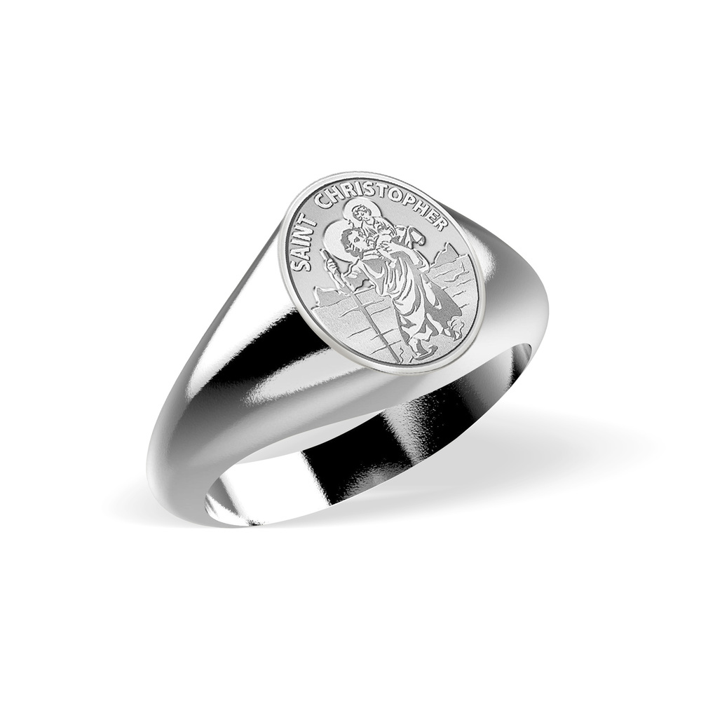 ST. CHRISTOPHER RING (SILVER)