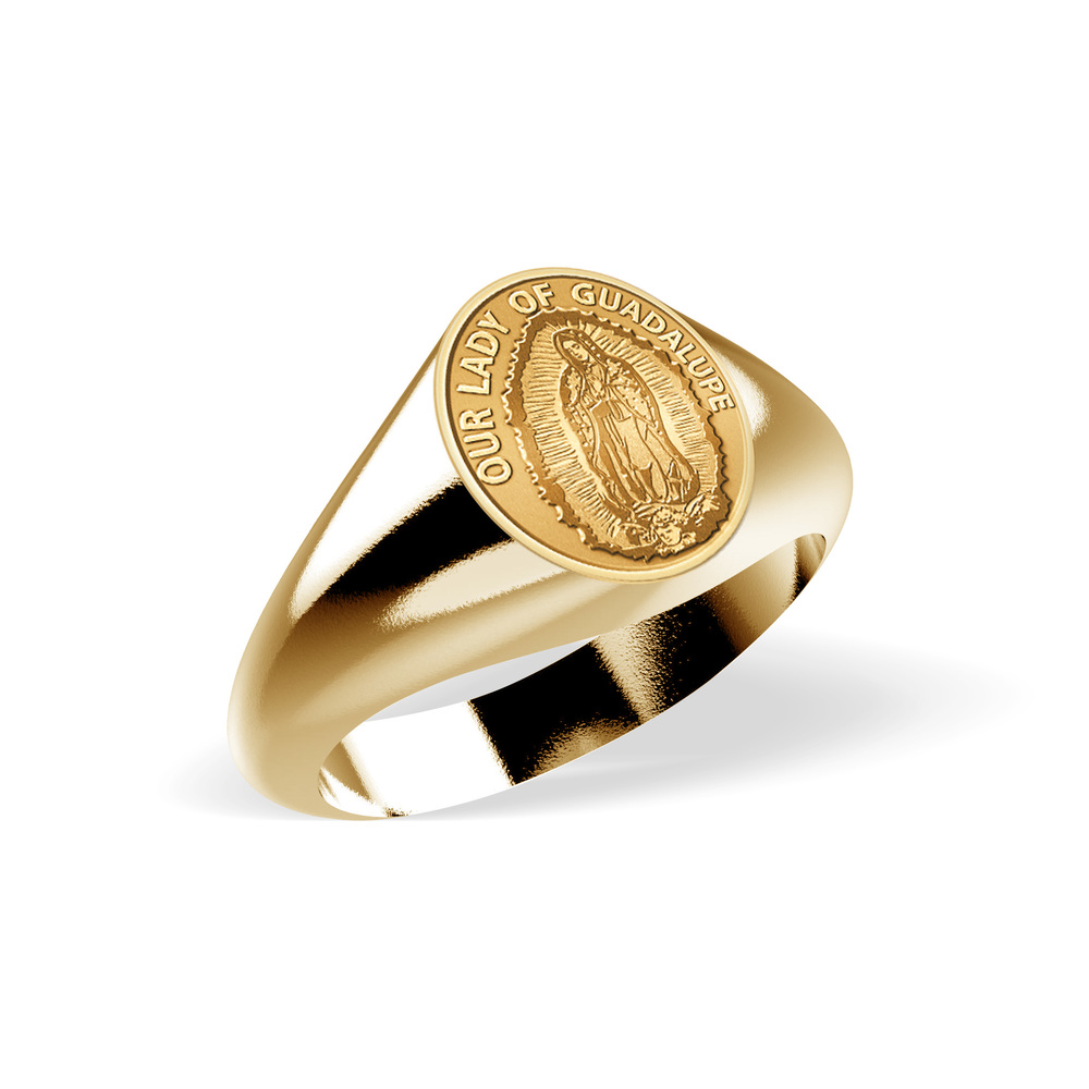 Details about   Our Lady of Guadalupe Ring Two Tone 14K Gold Plated Filigree Hispanic Size 7 