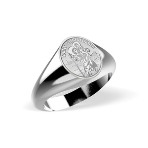 Saint Christopher Signet Ring  EXCLUSIVE 
