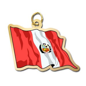 Peru Flag Charm