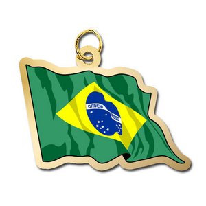 Brazil Flag Charm