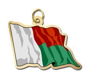 Madagascar Flag Charm