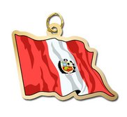 Peru Flag Charm