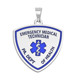 Personalized Certified EMT with Your Department Pendant