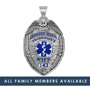 Personalized EMT Family Badge with Your Badge Number