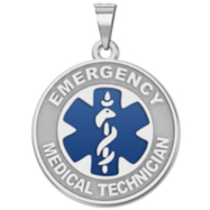 Sterling Silver EMT Medical ID Charm or Pendant