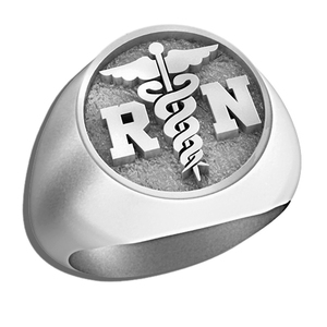 Registered Nurse   Round Signet RN Ring