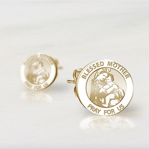 Pair of  Blessed Mother  Virgin Mary Earrings