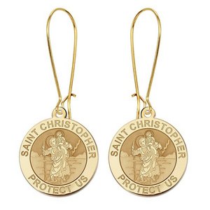 Saint Christopher Earrings  EXCLUSIVE 