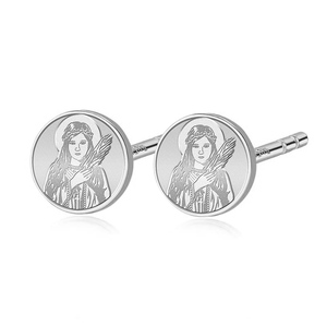 Pair of Saint Philomena Stud Earrings