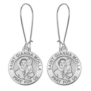 Saint Gianna Beretta Molla Earrings  EXCLUSIVE 