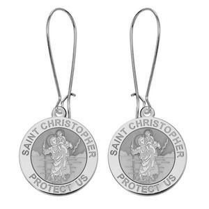 Saint Christopher Earrings  EXCLUSIVE 