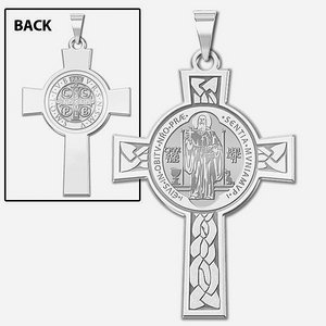 Saint Benedict Jubilee DoubleSided Cross Religious Medal   EXCLUSIVE 