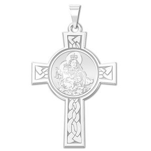 Our Lady of Mount Carmel Cross Religious Medal   EXCLUSIVE 