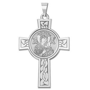 Our Lady of Perpetual Help Cross Religious Medal   EXCLUSIVE 