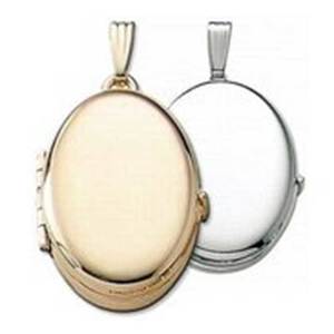 Build Your Own 14K Gold 4 Picture Oval Locket