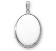 Build Your Own Sterling Silver 2 Picture Oval Locket