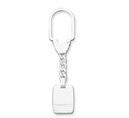 Engravable Sterling Silver Keychain