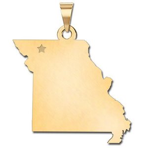 Personalized Missouri  Pendant or Charm