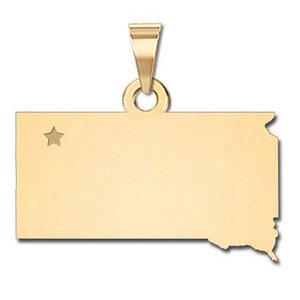Personalized South Dakota Pendant or Charm