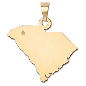Personalized South Carolina Pendant or Charm
