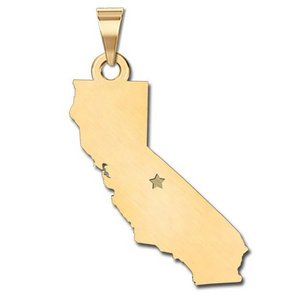 Personalized California Pendant or Charm