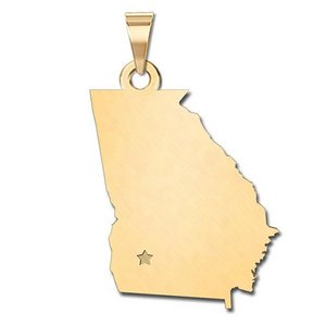 Personalized Georgia Pendant or Charm