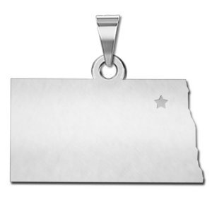 Personalized North Dakota  Pendant or Charm