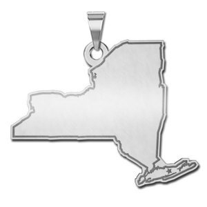 Personalized New York State Pendant or Charm