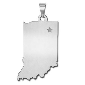 Personalized Indiana Pendant or Charm