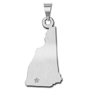 Personalized New Hampshire Pendant or Charm