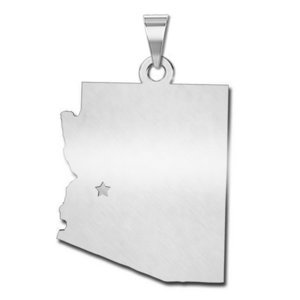Personalized  Arizona Pendant or Charm
