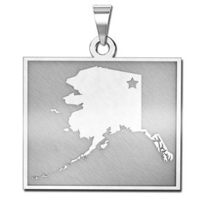 Personalized Alaska Pendant or Charm