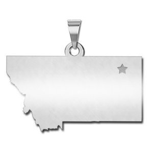 Personalized Montana Pendant or Charm